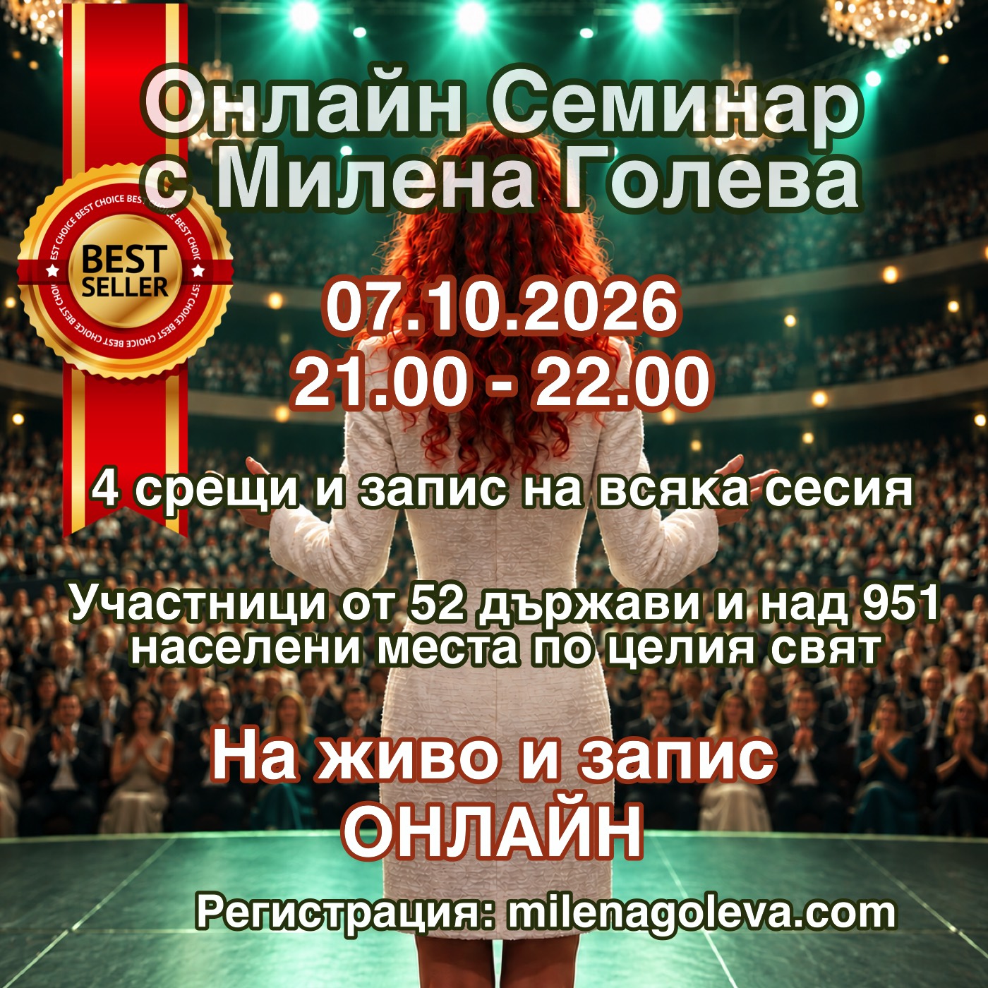 ❤️ Науката за Вибрациите - Алхимия на съСъздаването онлайн семинар с Милена Голева
